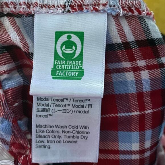 J. Crew Red Flannel Long-Sleeve Pajama Set in Vintage Plaid Size Medium - Picture 11 of 14